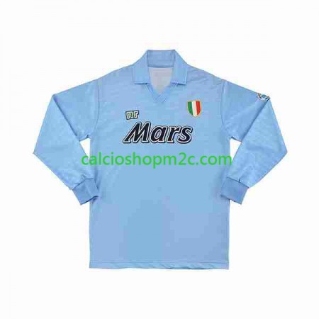 SSC Napoli 1991 Retro Maglia Prima 1990 Manica Lunga
